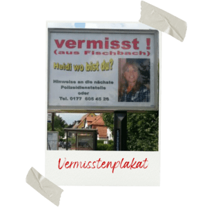 Heidi Dannhäuser Vermisstenplakat
