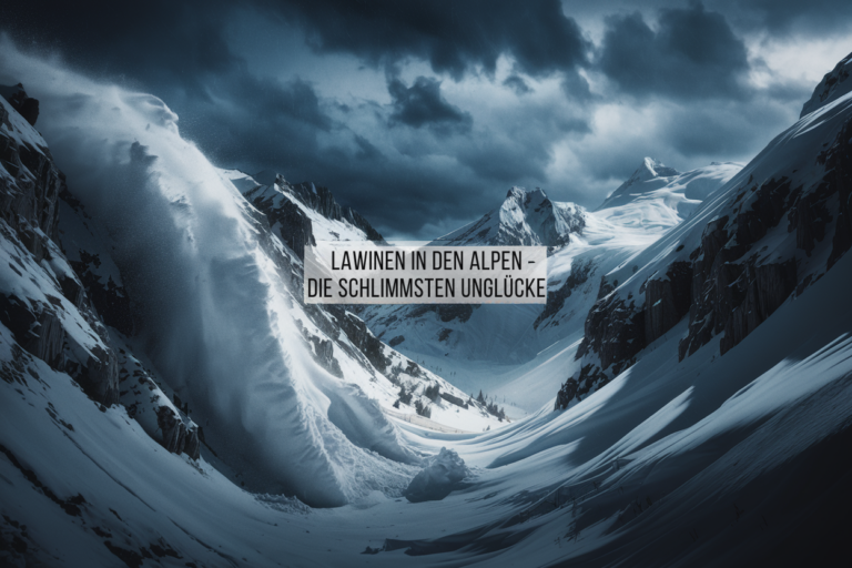 Lawinen in den Alpen